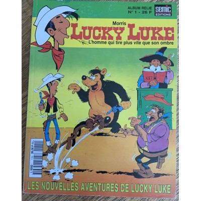 Les nouvelles aventures de Lucky Luke ( Semic éditions) Album relié  No 1 De Morris